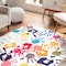 Nuloom Pinkie Machine Washable Handprint Kids Area Rug 3ft x 5ft HJAU36A-305 - alternate 8